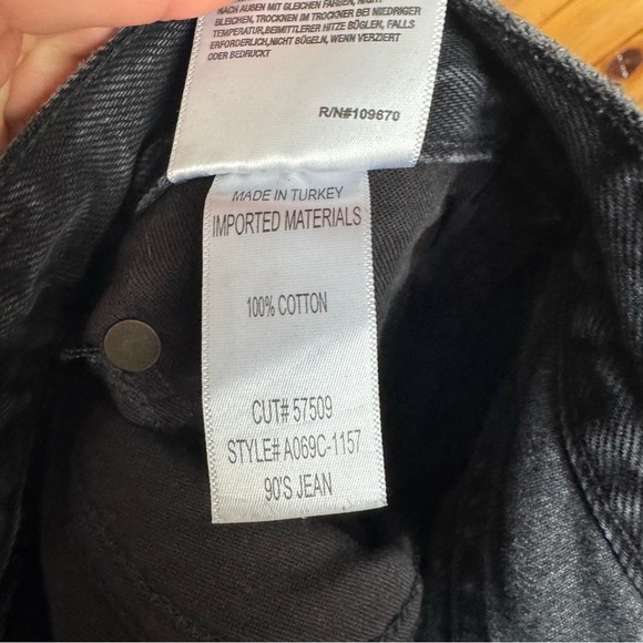 Agolde Black 90’s Jeans Size 25 - Picture 7 of 7